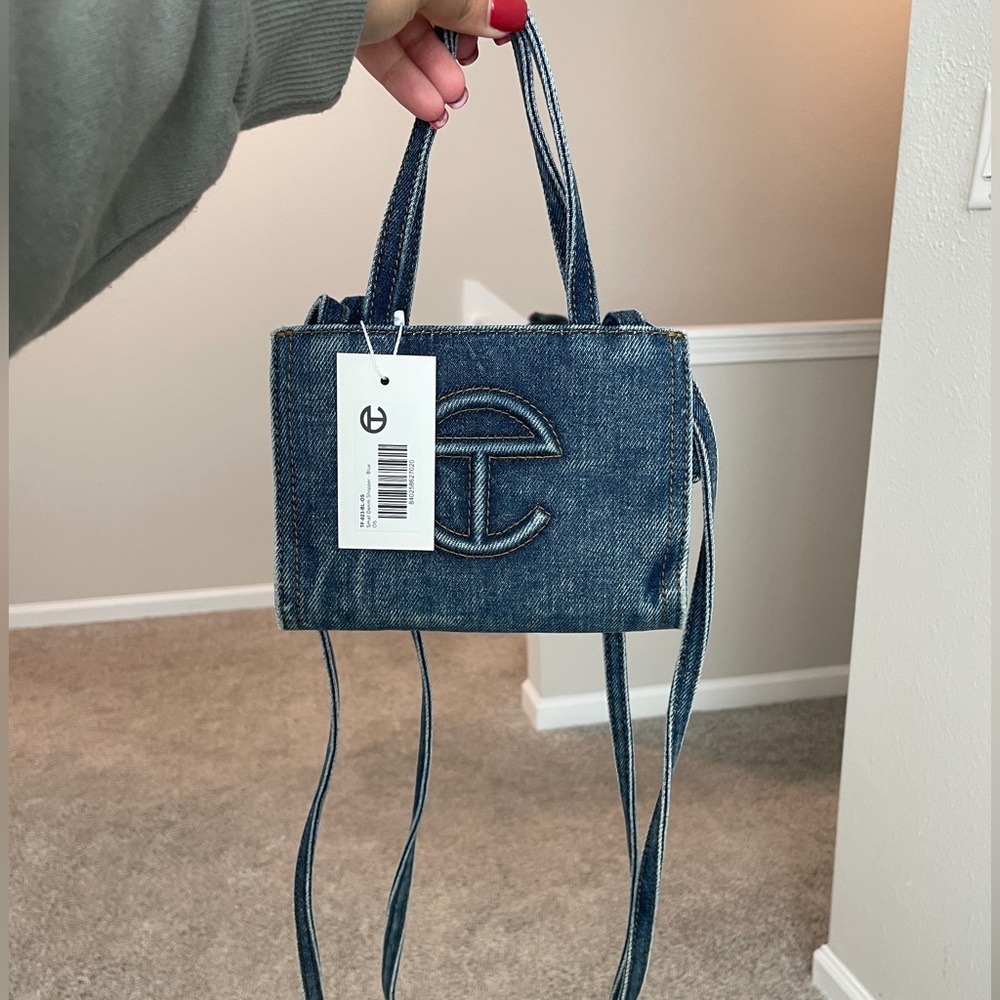 Denim Telfar Bag (Small)